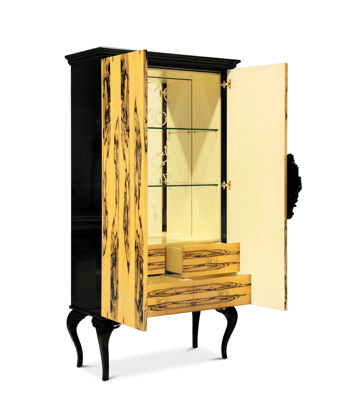 Louvre Ebony Royal Designer Cabinet