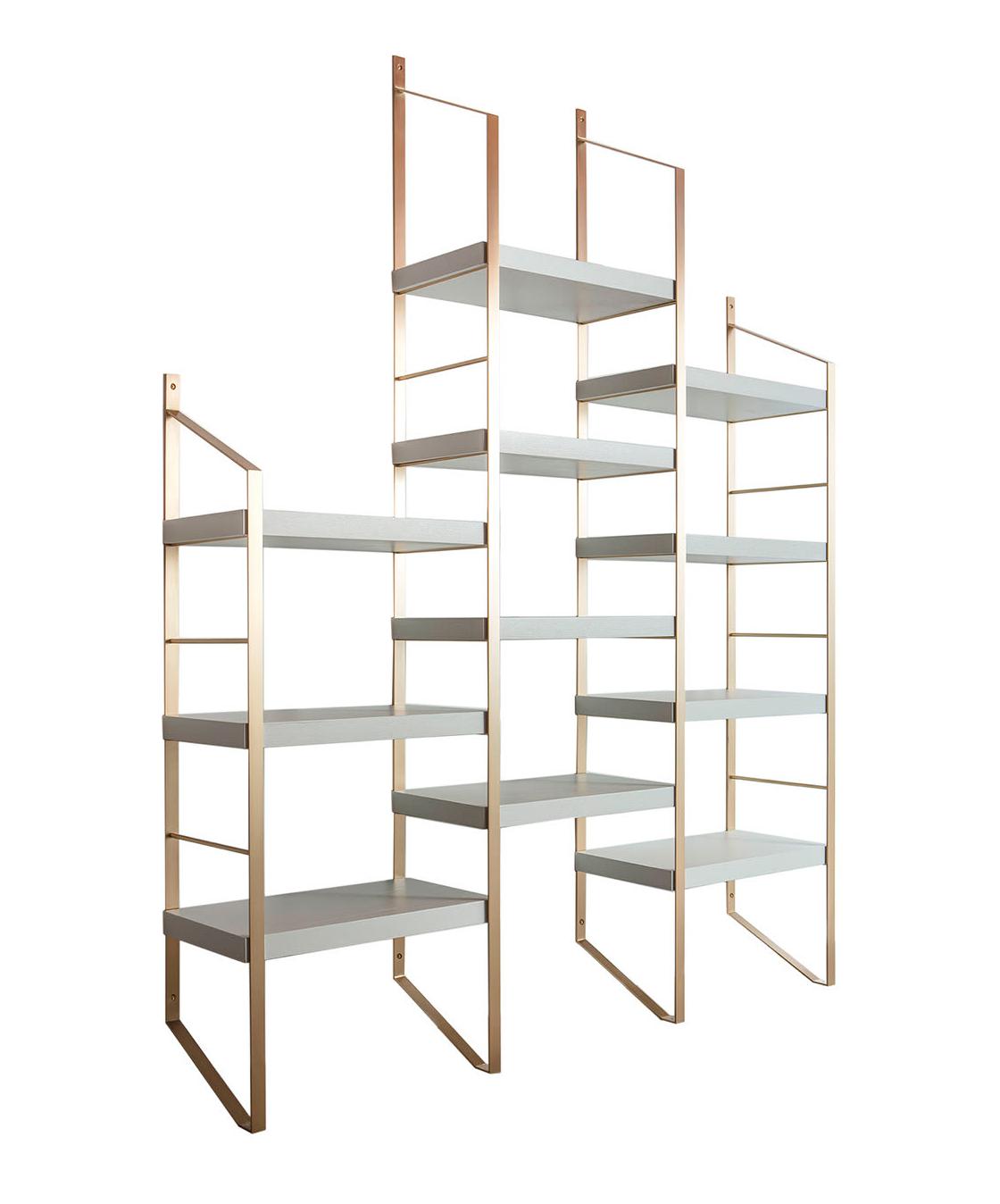 Multi-Level Wooden Shelf