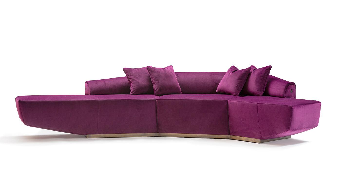 Dubhè Fuchsia Modular Sofa