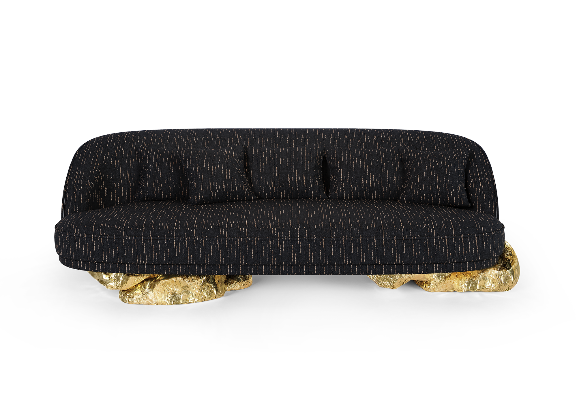 Angora Black Luxe Sofa