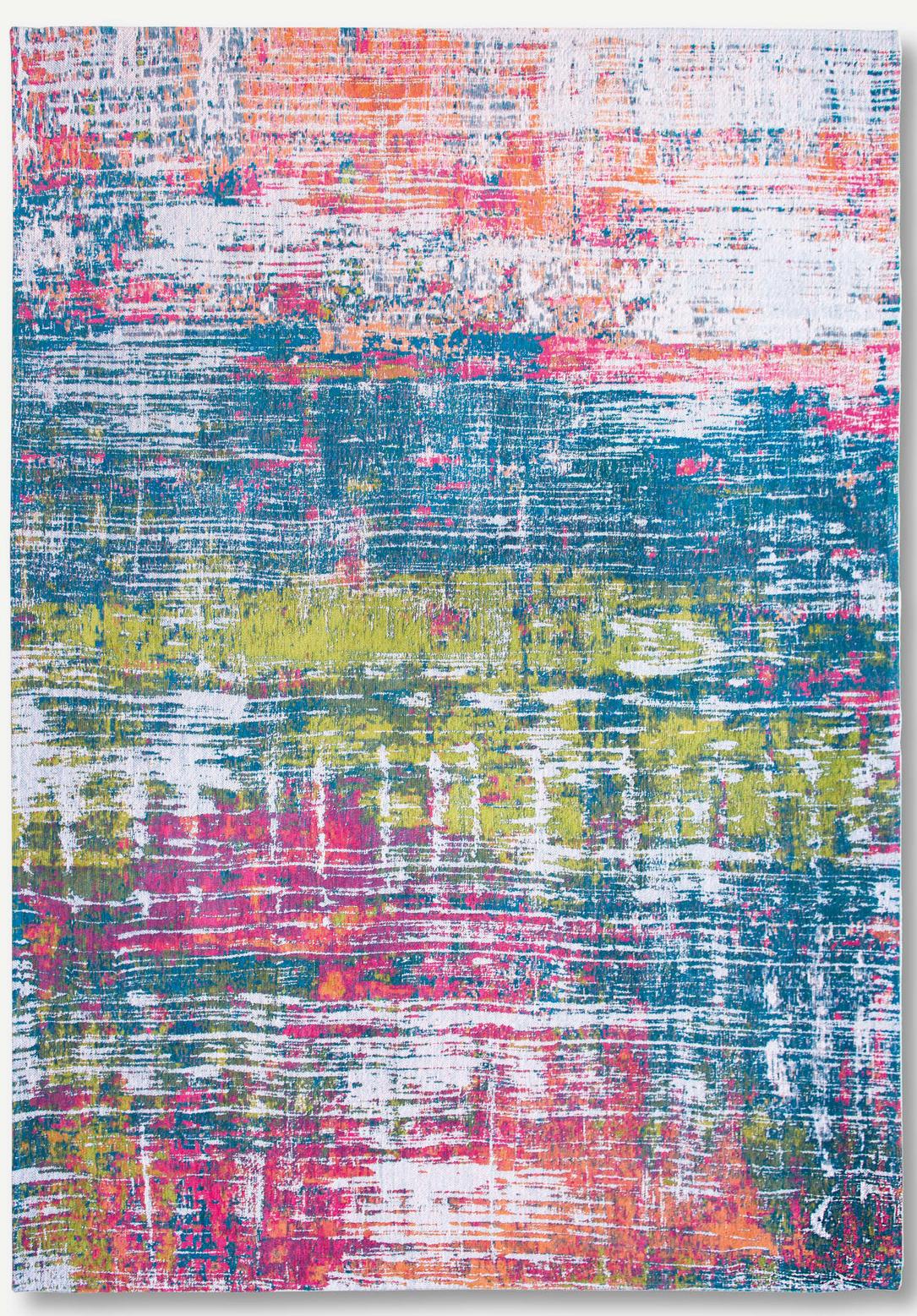 Abstract Multi Belgian Flatwoven Rug