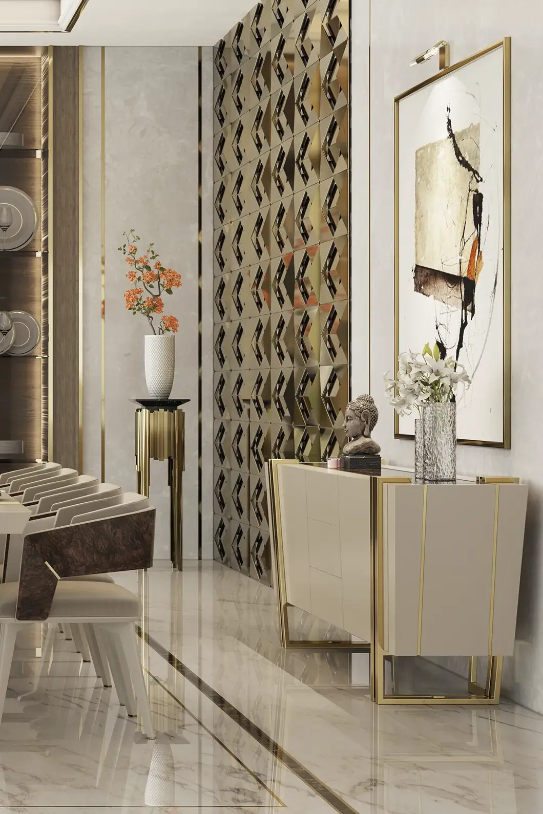 Soar Beige Sideboard