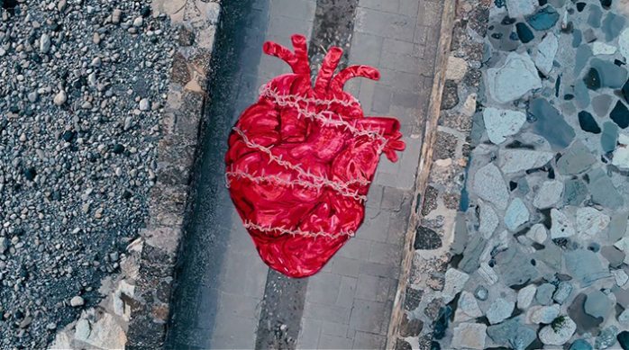 Heart Designer Indian Hand-Woven Rug