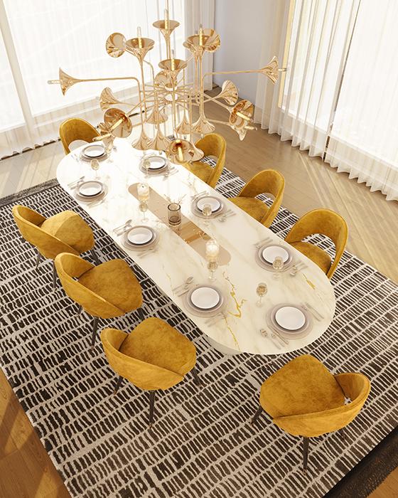 Forge Oval Dining Table - 6