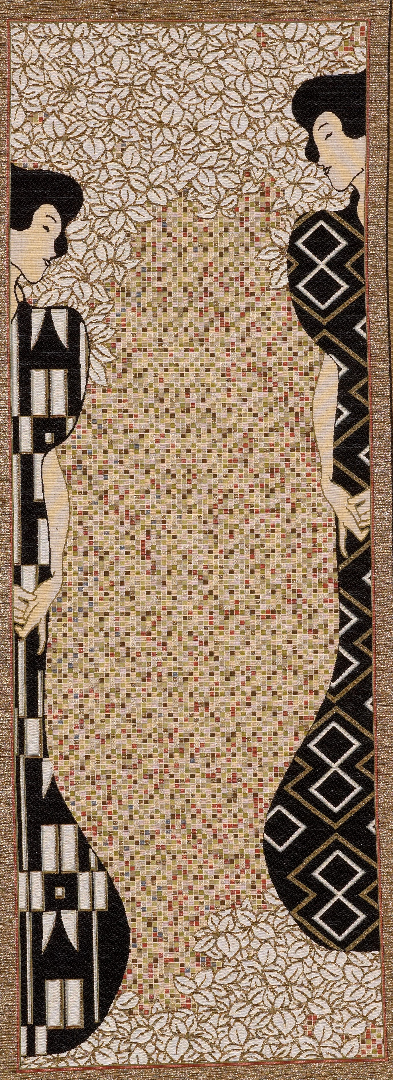 Lady from Klimt Handwoven Tapestry