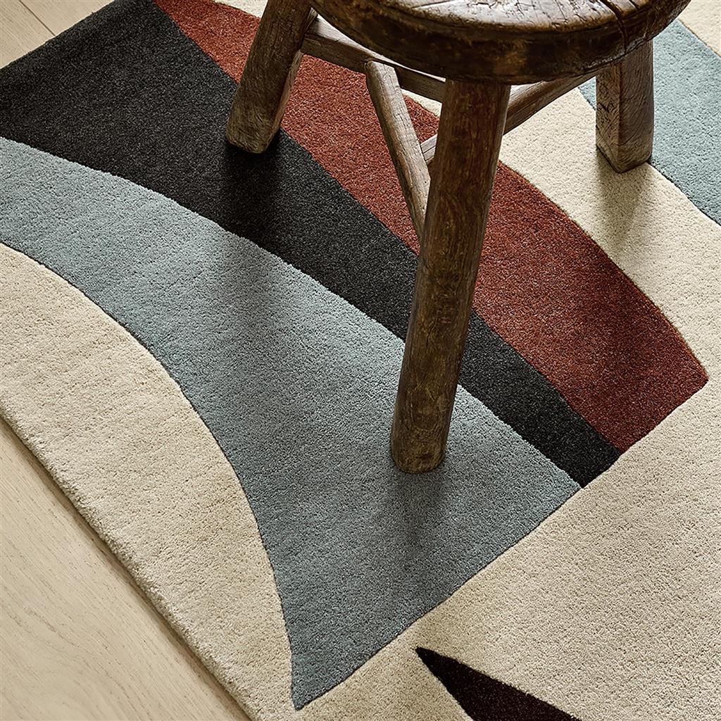 Wave Cornflower/Walnut Rug | Size: 170 x 240 cm