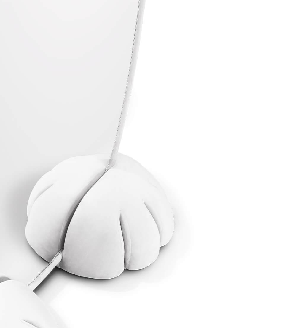 Bunny White Floor Mirror