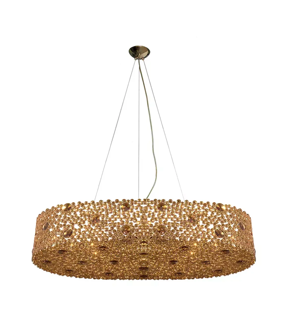 Eternelle Bronze Glass Luxe Chandelier