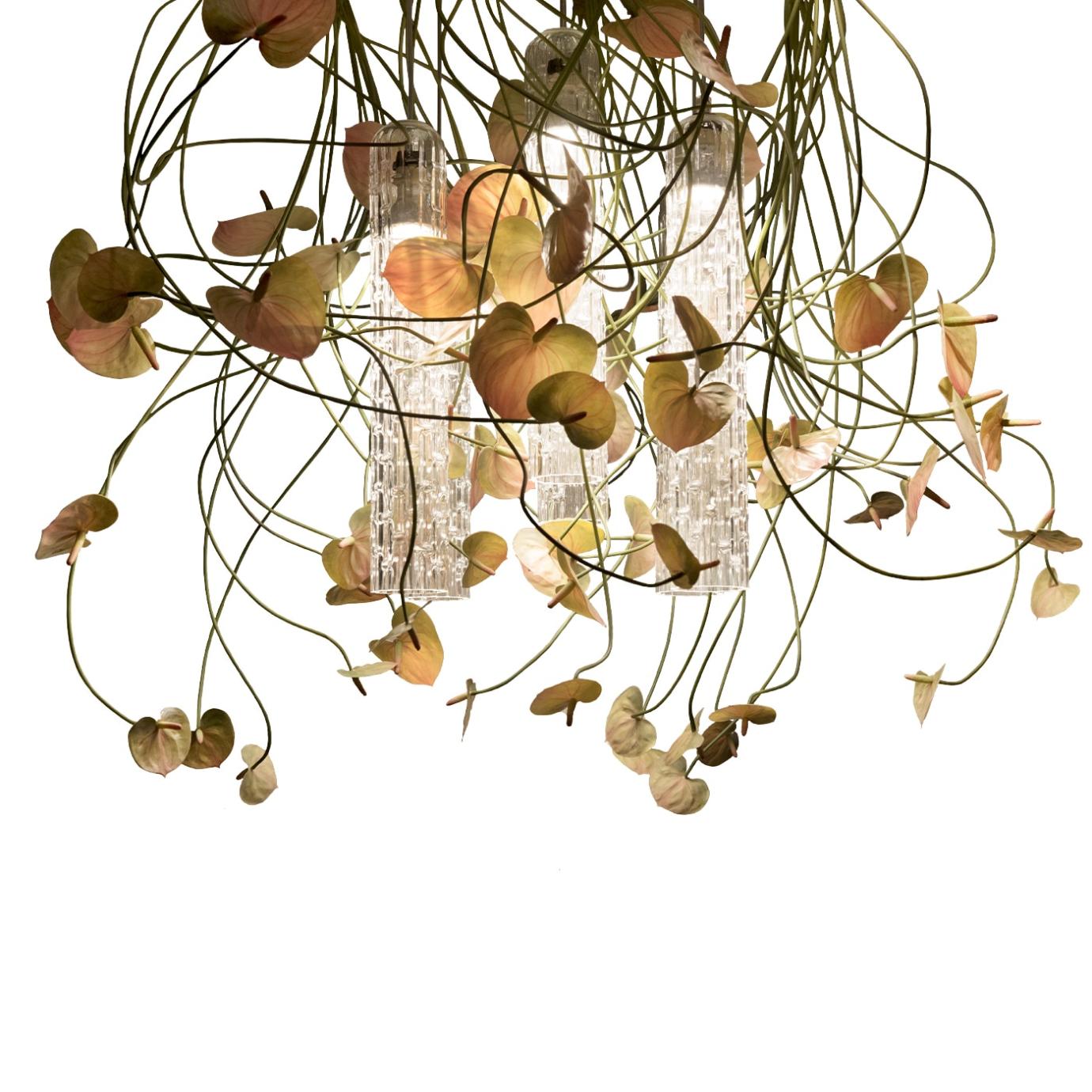 Anthurium Italian Handcrafted Chandelier