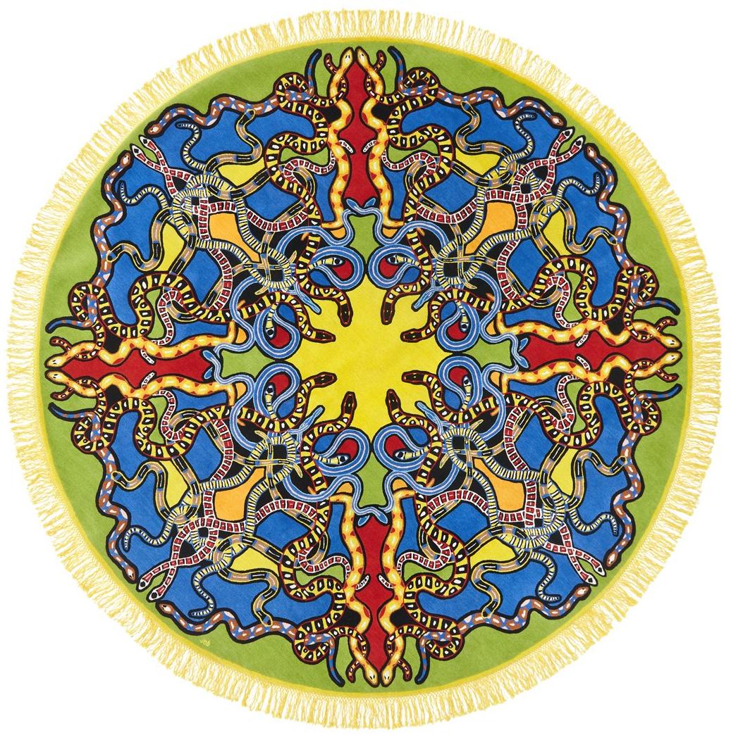Snake Circle Wool Rug