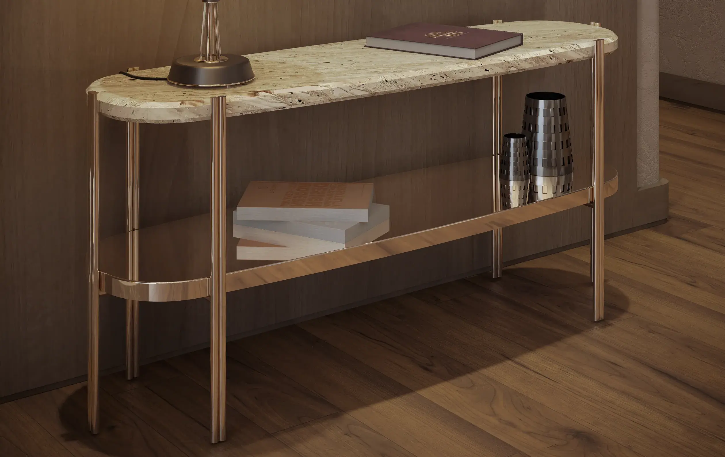 Pinnacle Long Side Table - 1