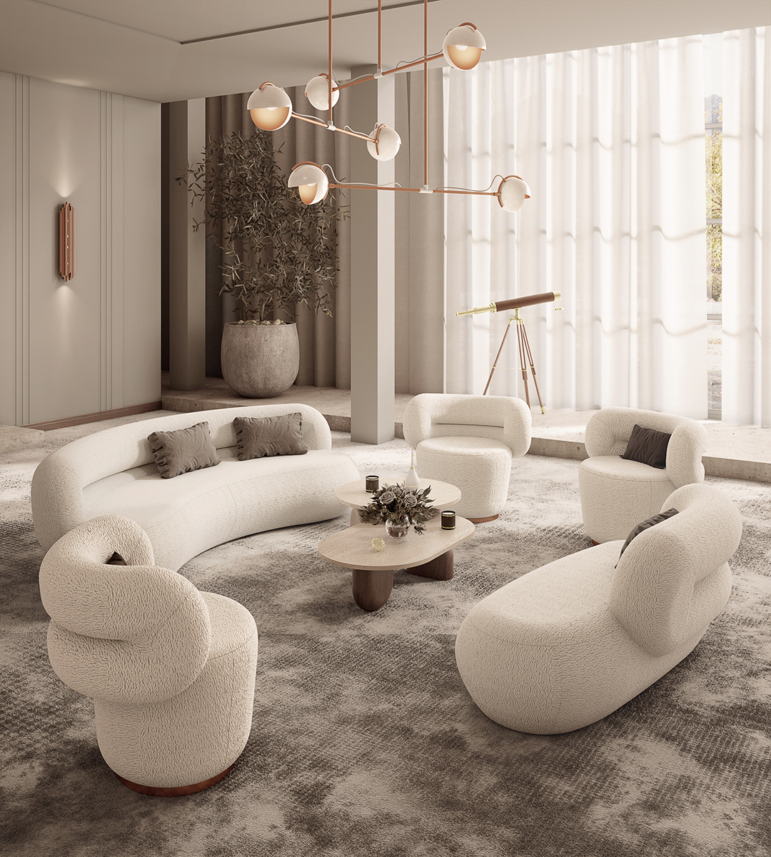 Chic Lumière Suspension Lamp - 4
