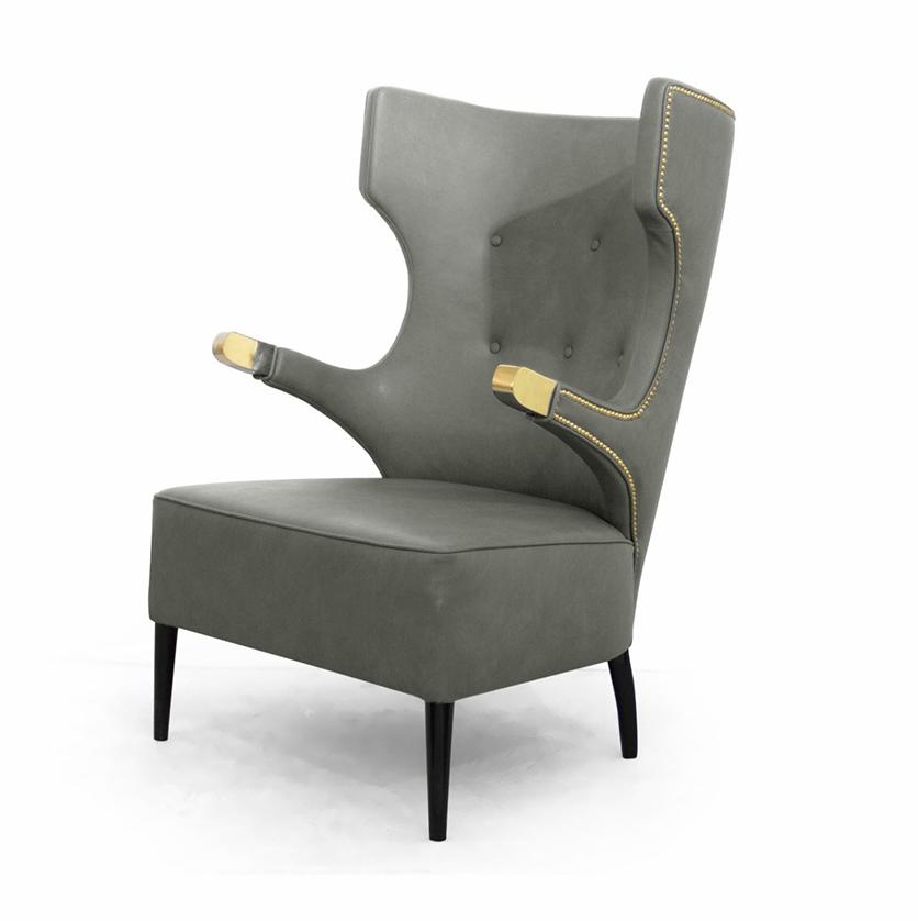 High Back Classic Wing Armchair