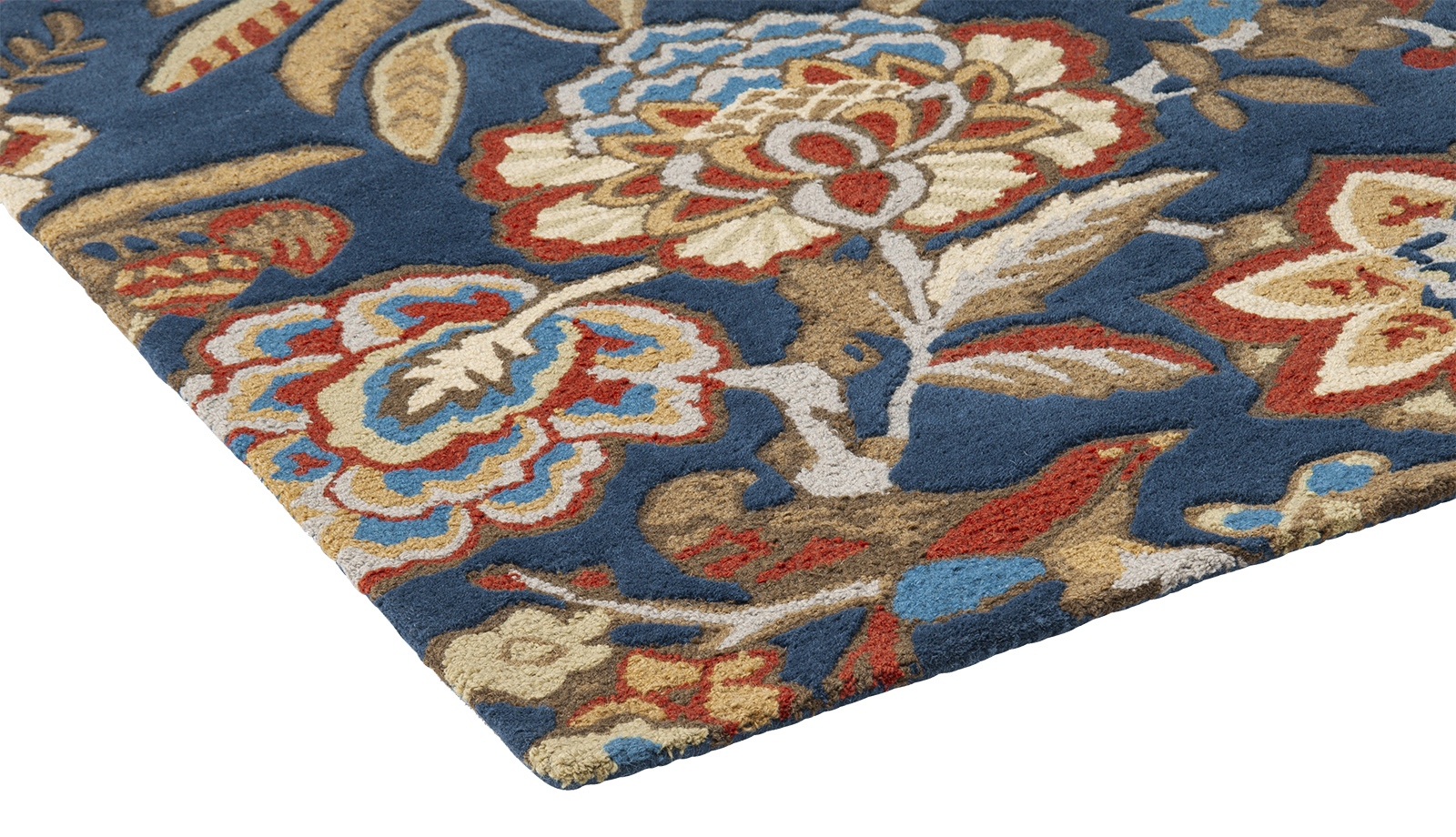 Indra Ink / Ruby Handwoven Wool Rug