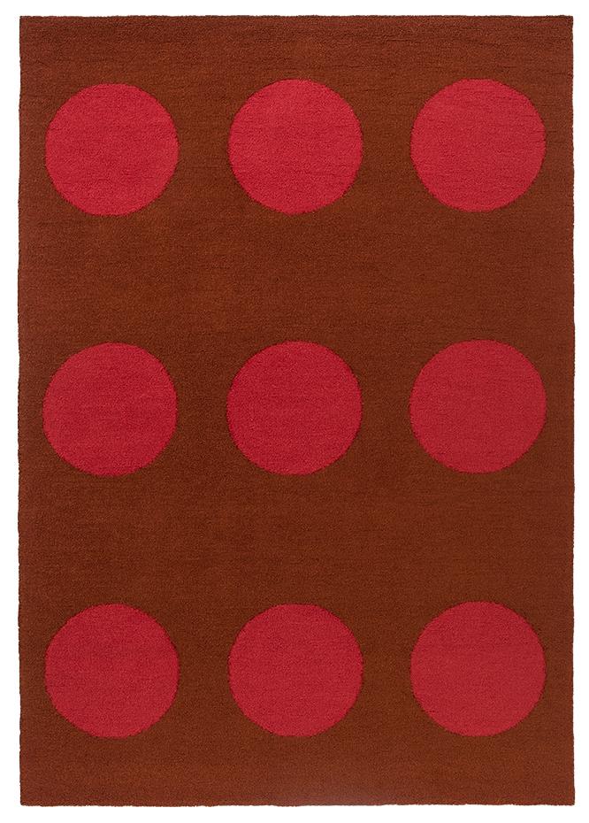 Festival Dots Red Fresco Rug