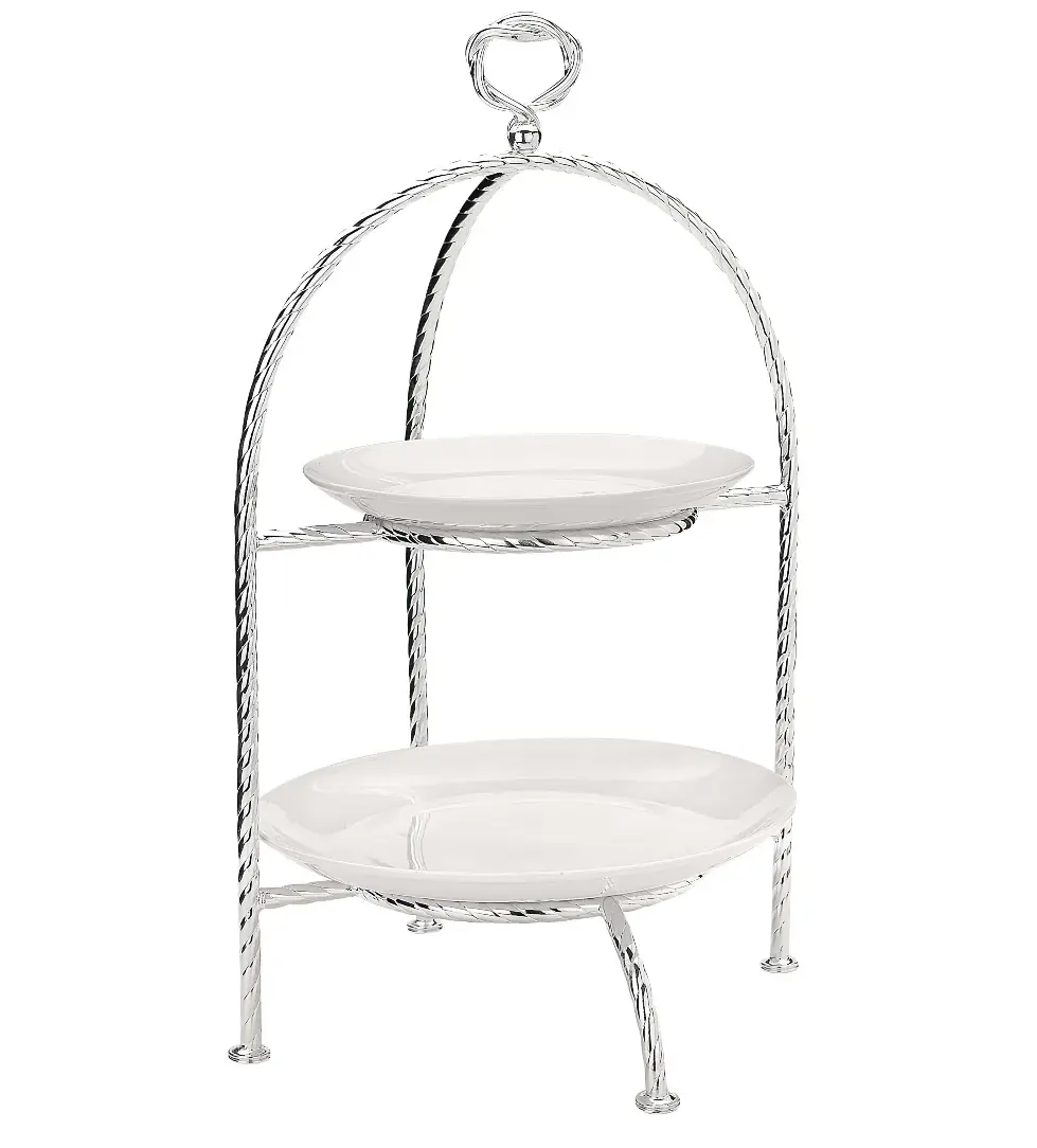 Luxurious Silver-Plated Pastry Stand Villa Pisani