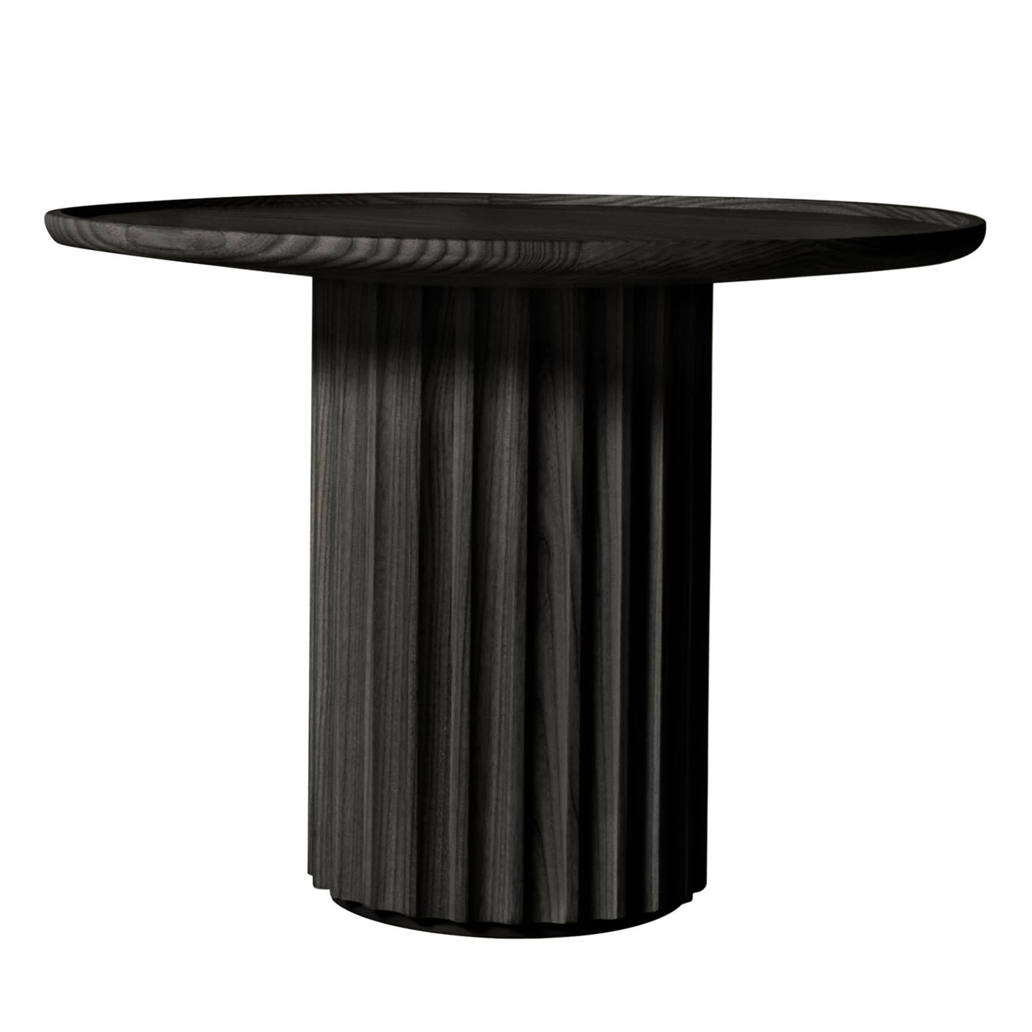Capitello Black Modern Coffee Table | Dimensions: Ø 55 cm