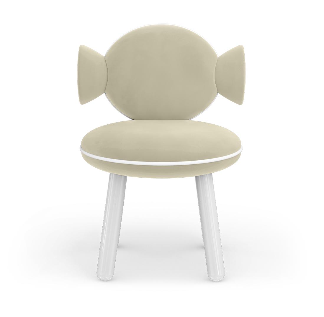 Lollipop Cream Cozy Kids Chair
