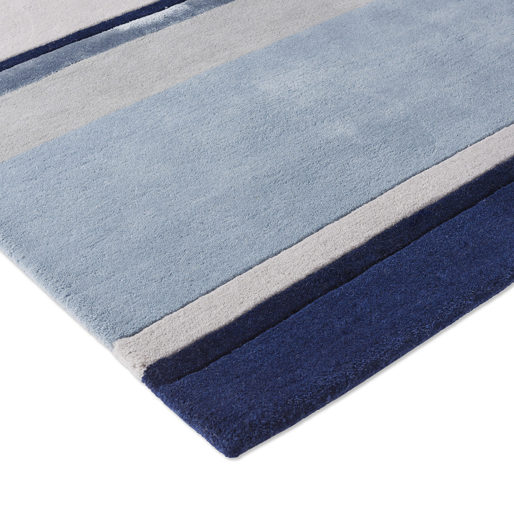 Eaton Striped Cotton Rug | Size: 170 x 240 cm