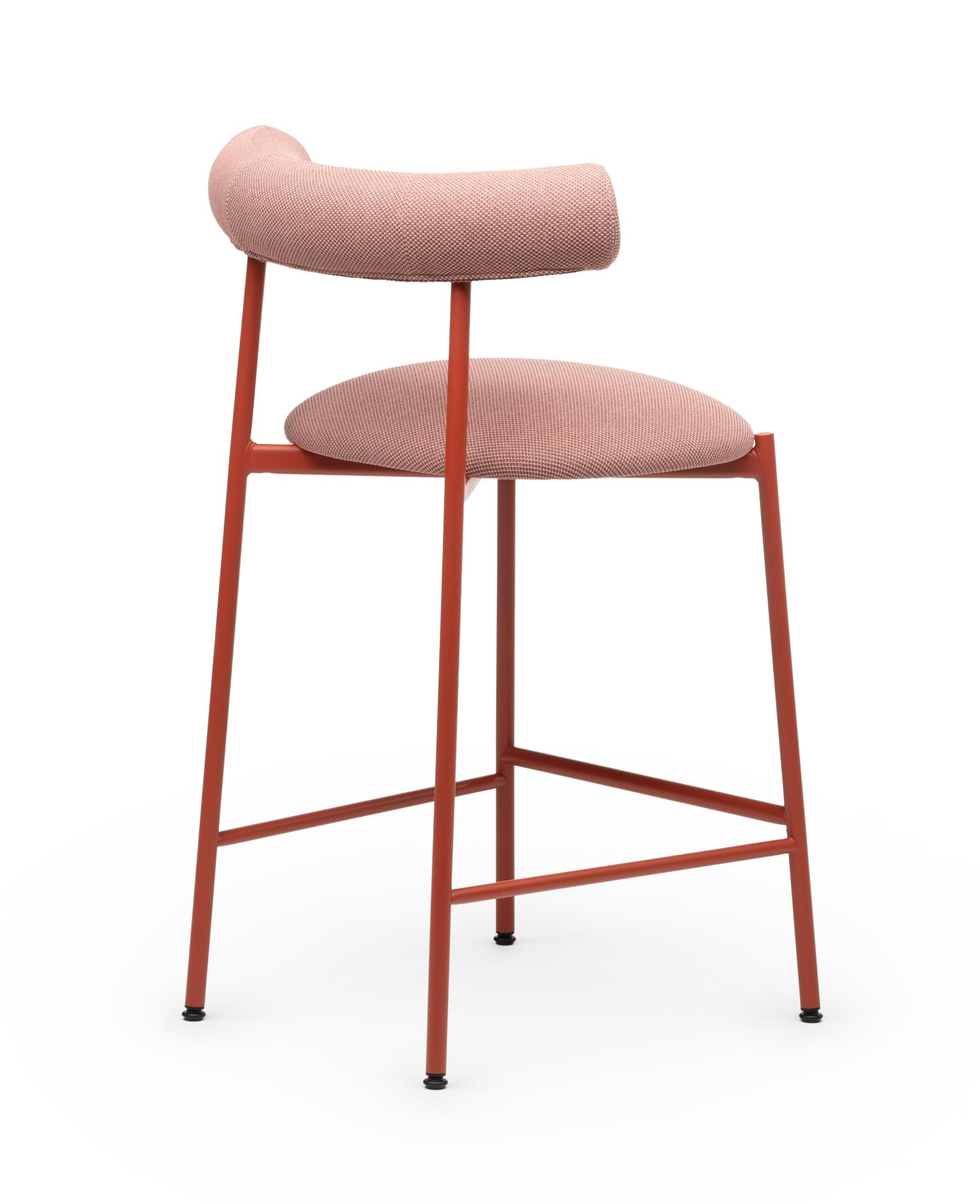 Pink Pampa Bar Stool