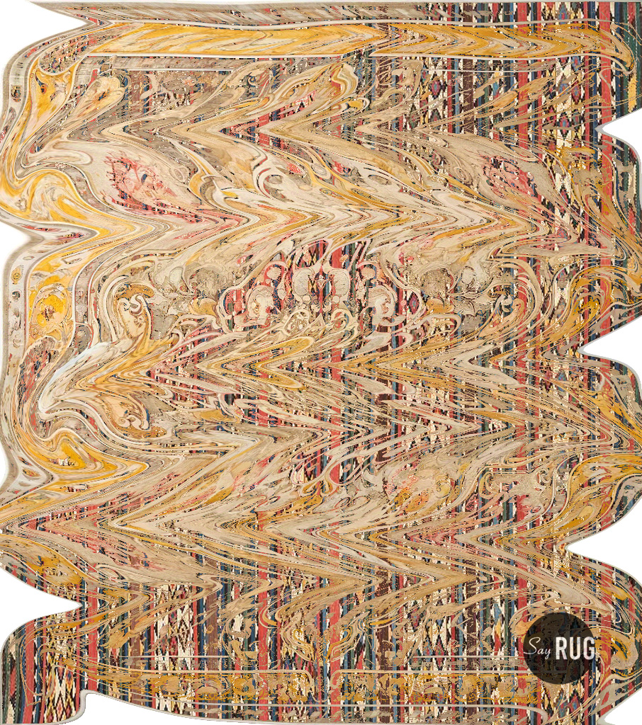 Crazy World 1 Shaped Handwoven Rug