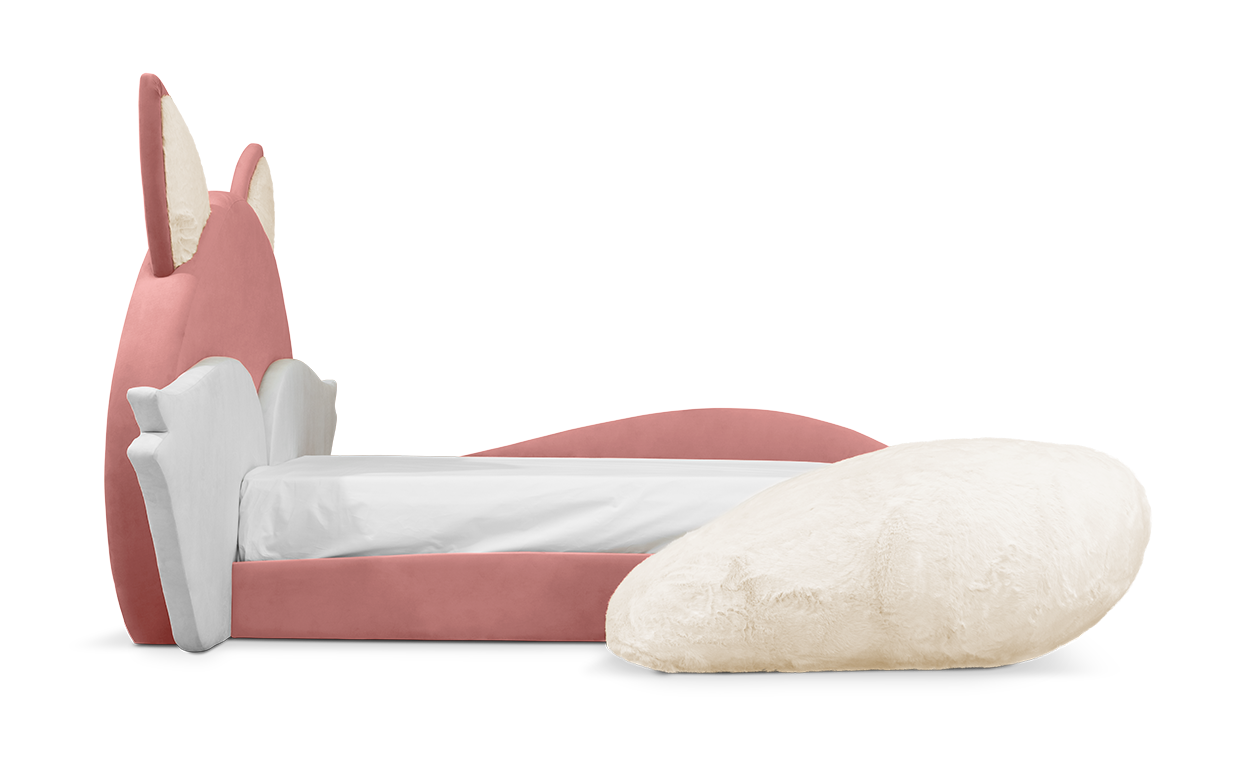 Fox Pink Kids Bed | Mattress Size: 90 x 190 cm