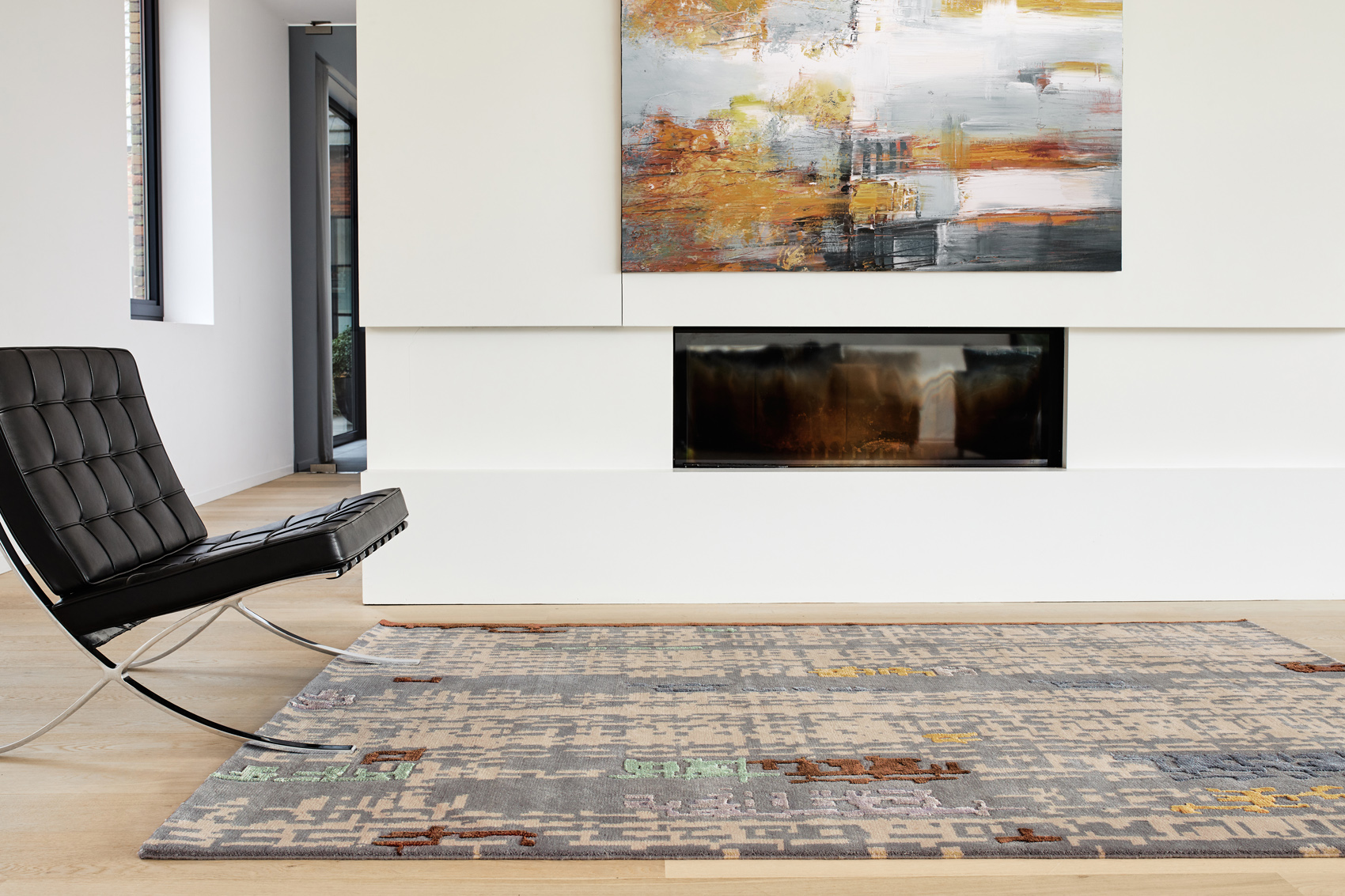 Net Wool & Viscose Handwoven Luxury Rug | Size: 250 x 350 cm