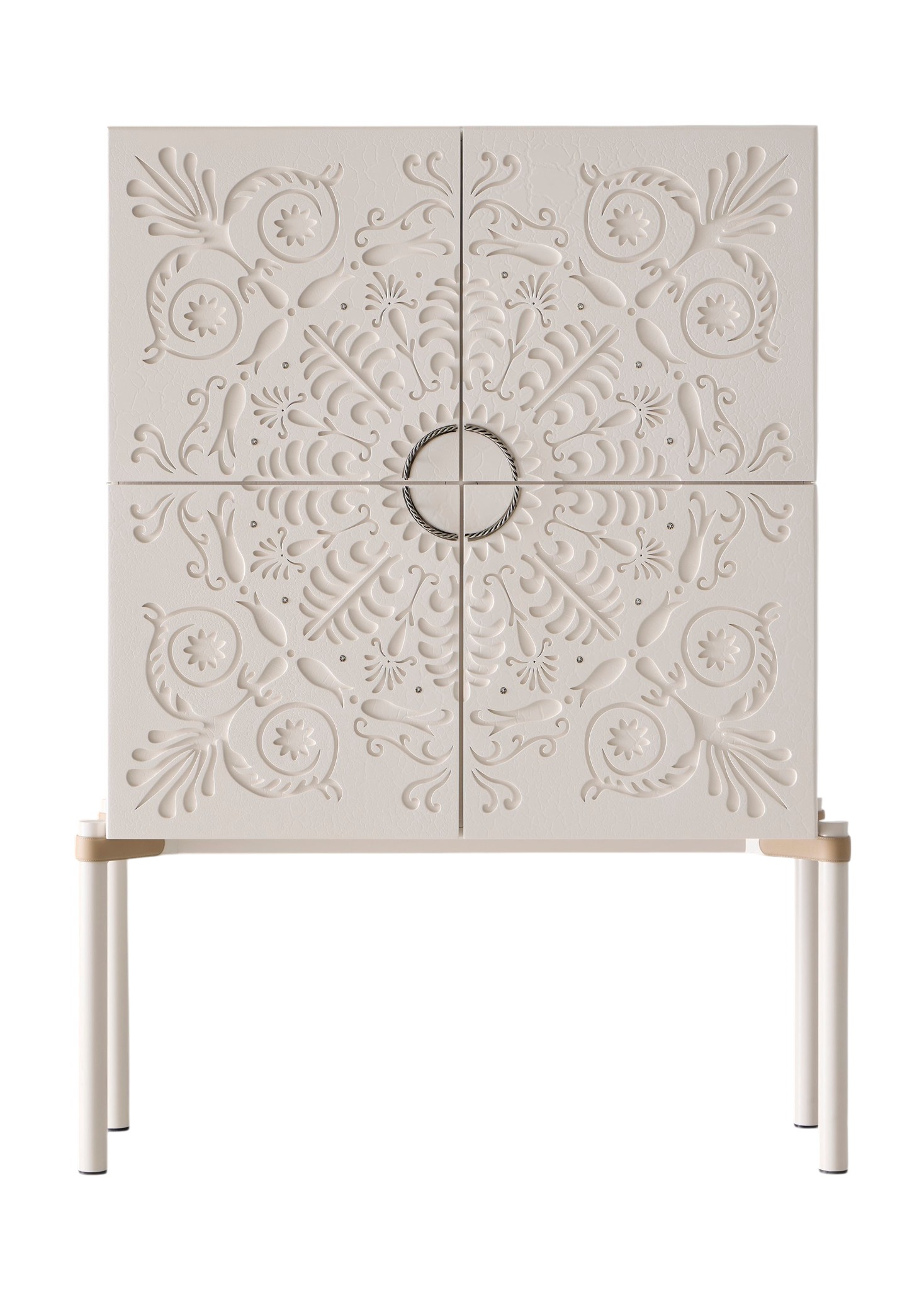 Alexandra White Bar Cabinet