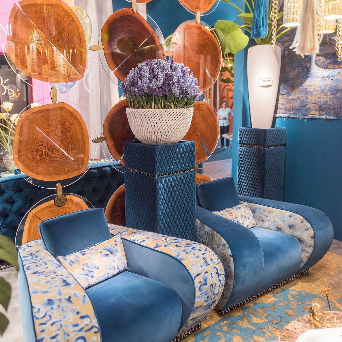 Firenze Patterned Fabric Armchair