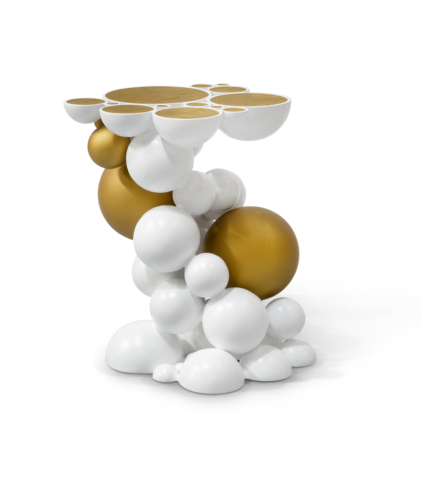 Orbit White Designer Side Table