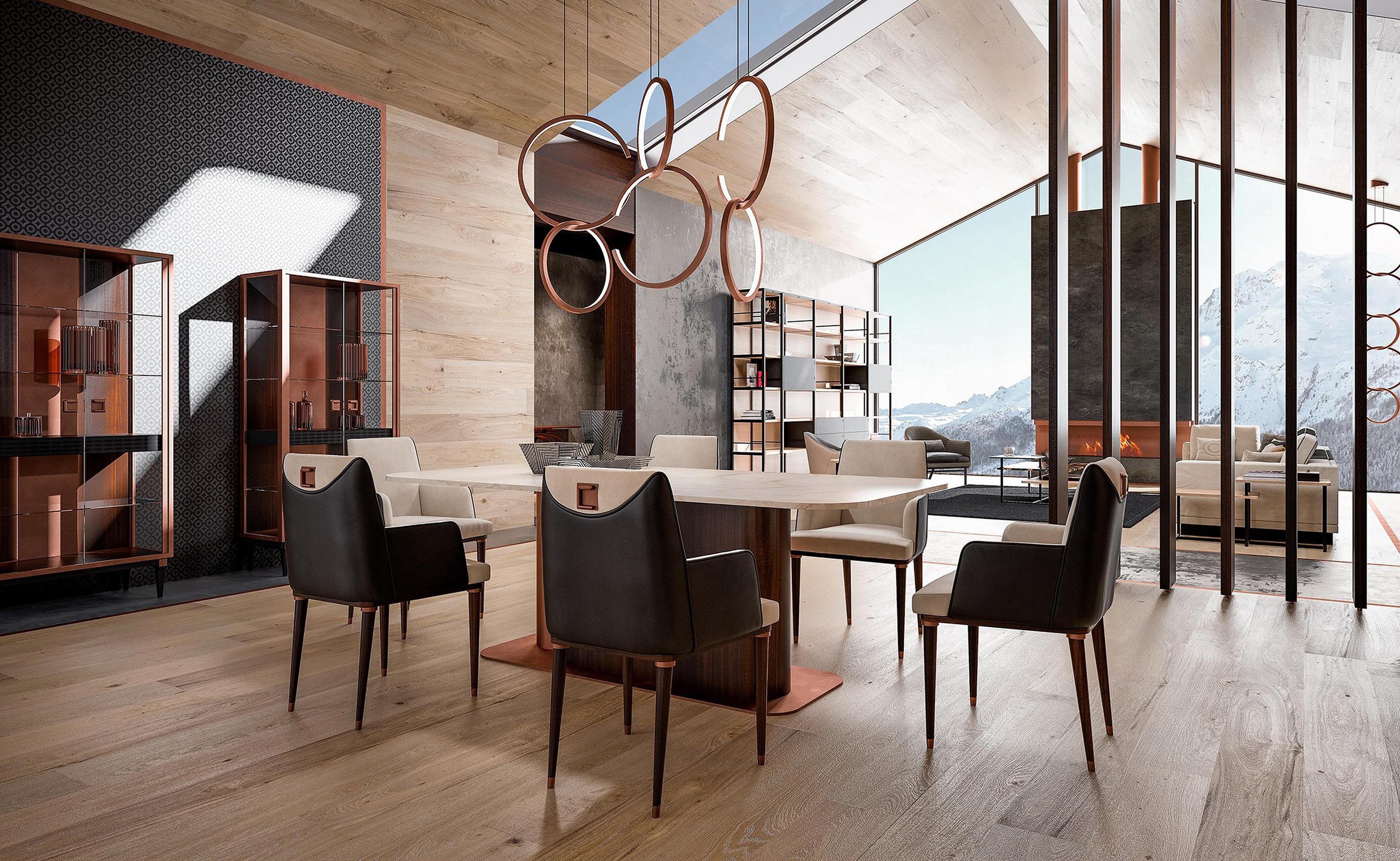 Italian Rings Pendant Light