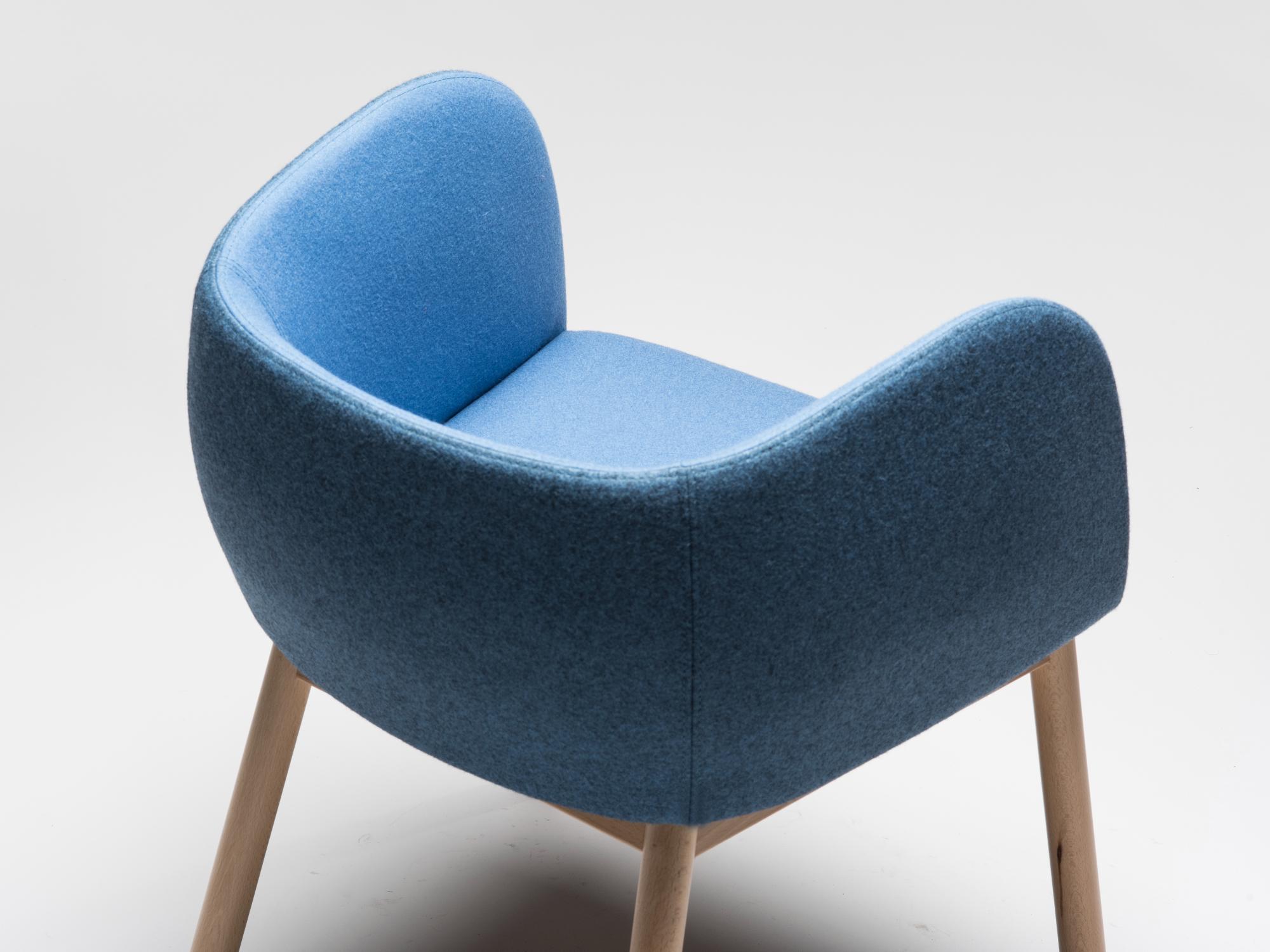 Blue Mousse Armchair