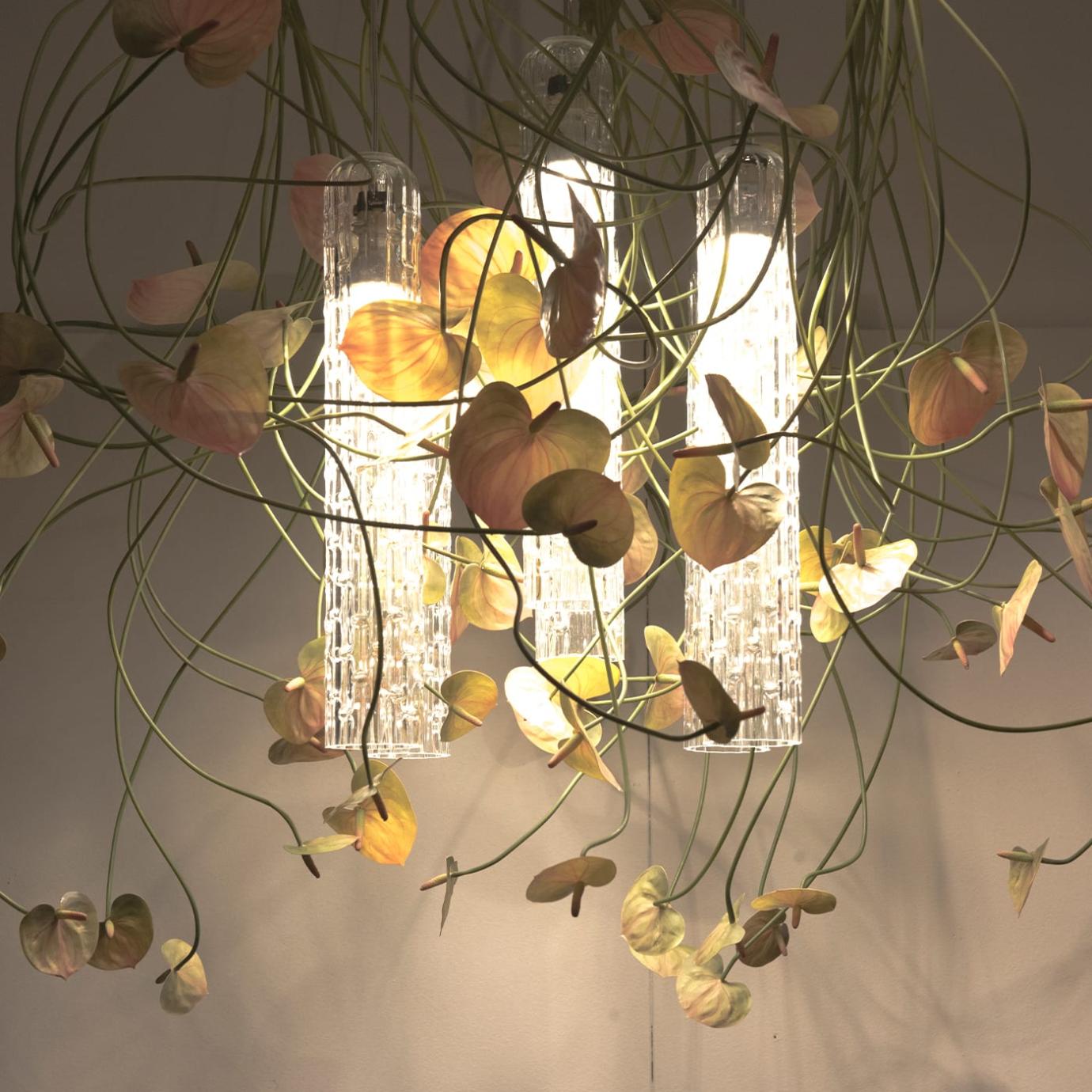 Anthurium Italian Handcrafted Chandelier