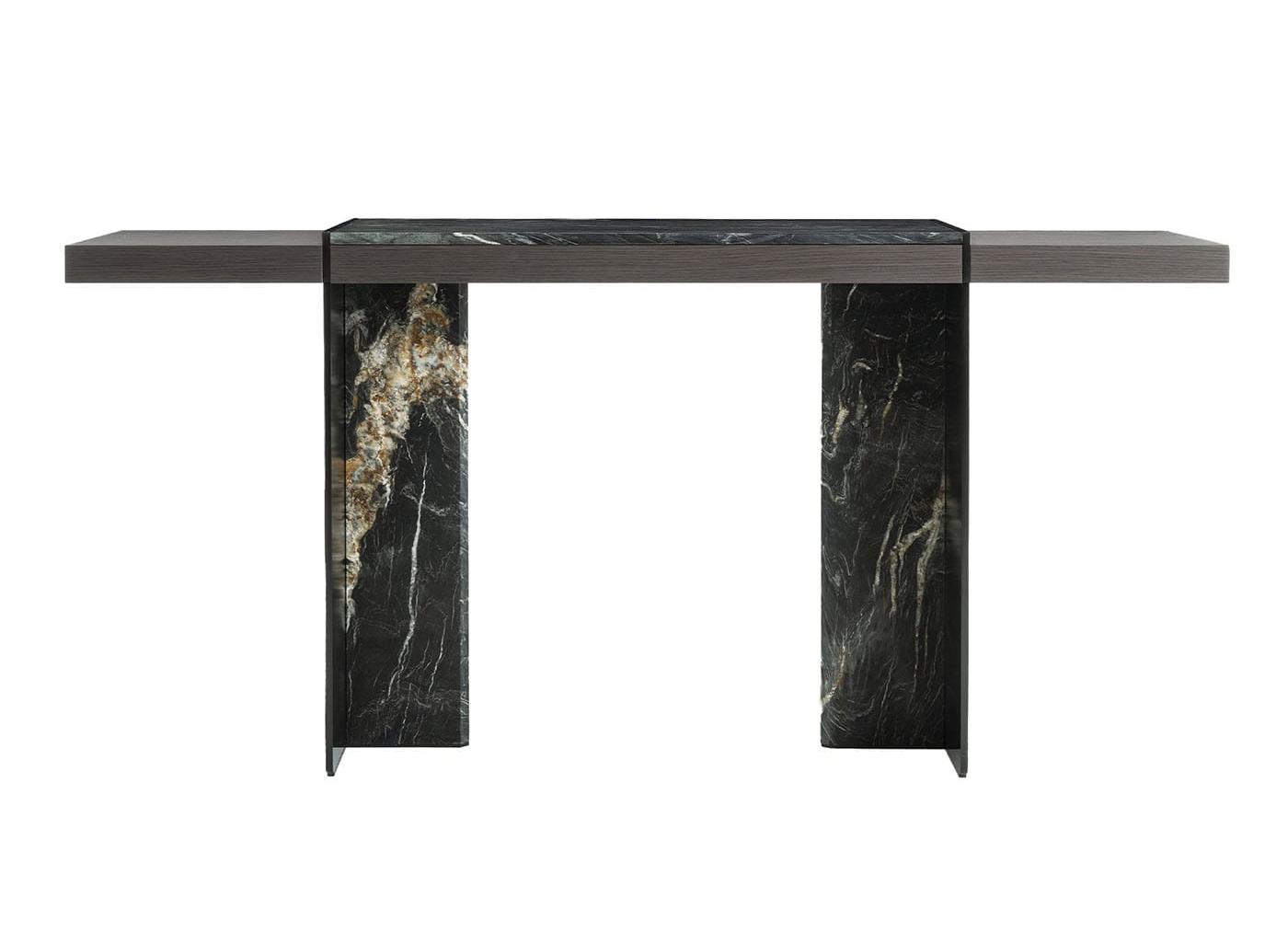 Adam Large Black Marble Artisan Console Table