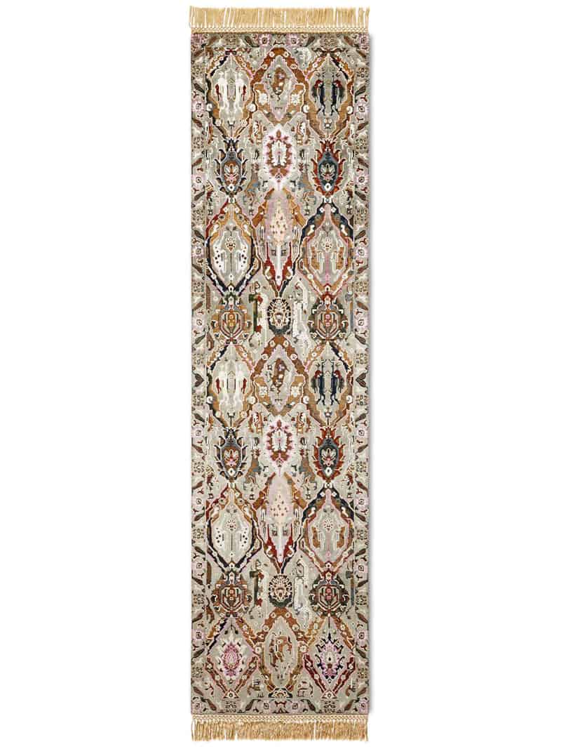KavaBagh Green Wool & Silk Rug