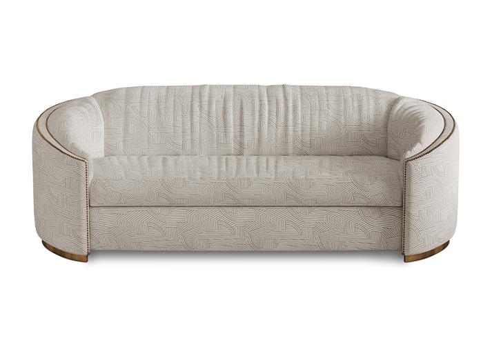 Premium Comfort Beige Curved Luxe Sofa