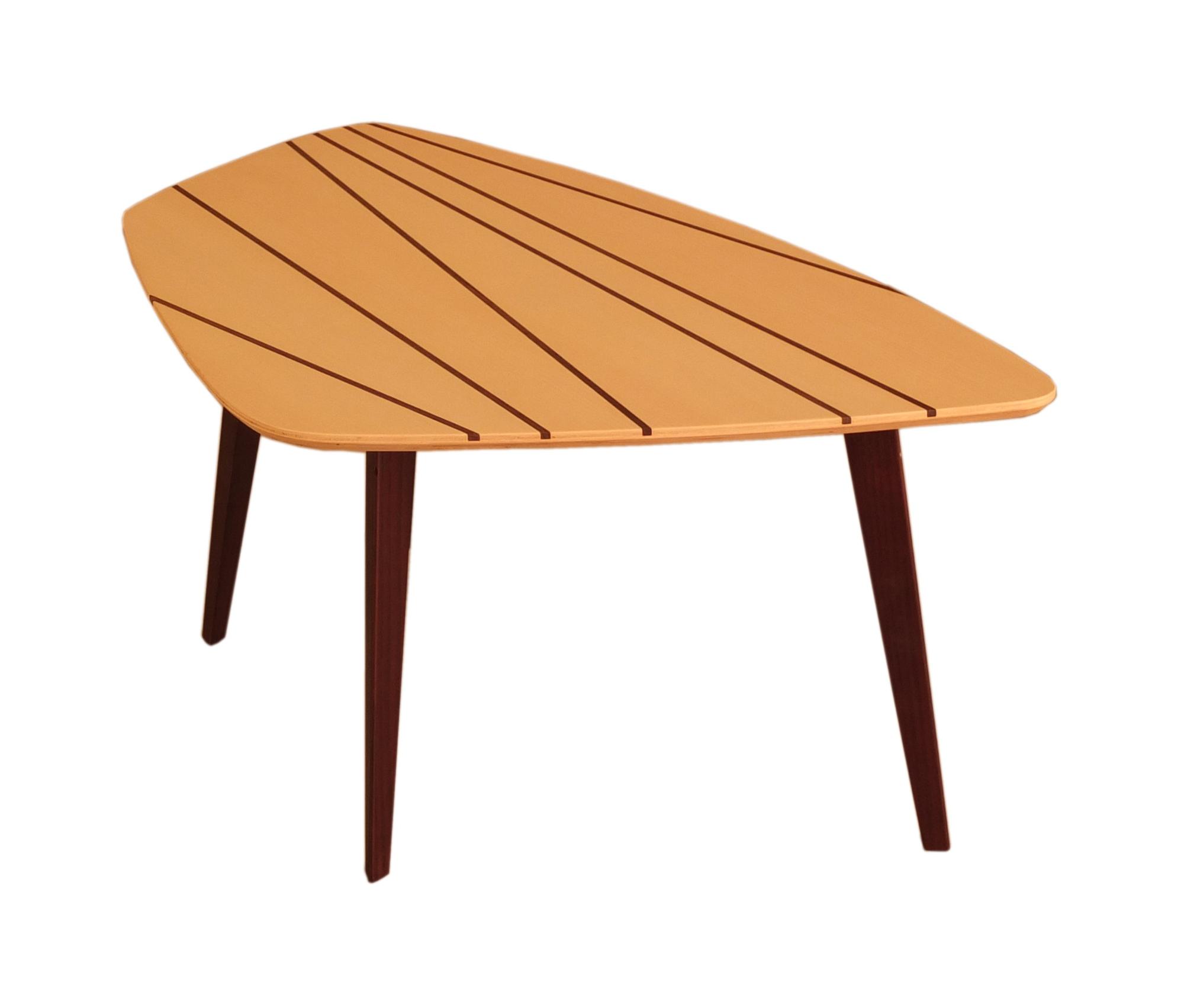 Gene Natural Wood Artisan Coffee Table