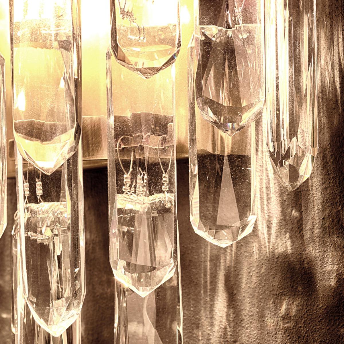 Brass Flow Stream Wall Light