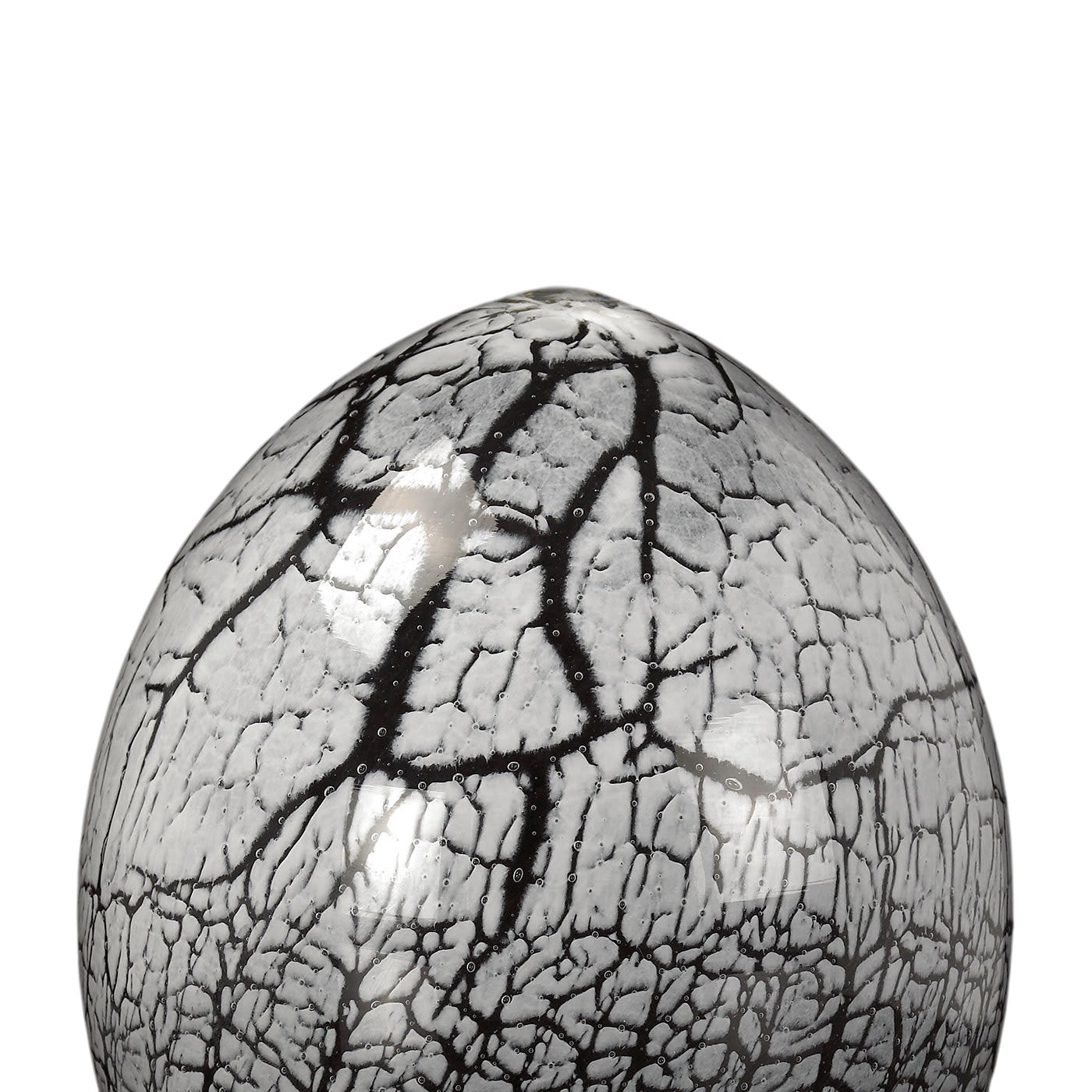 Crackled Dark Crystal Decorative Egg
