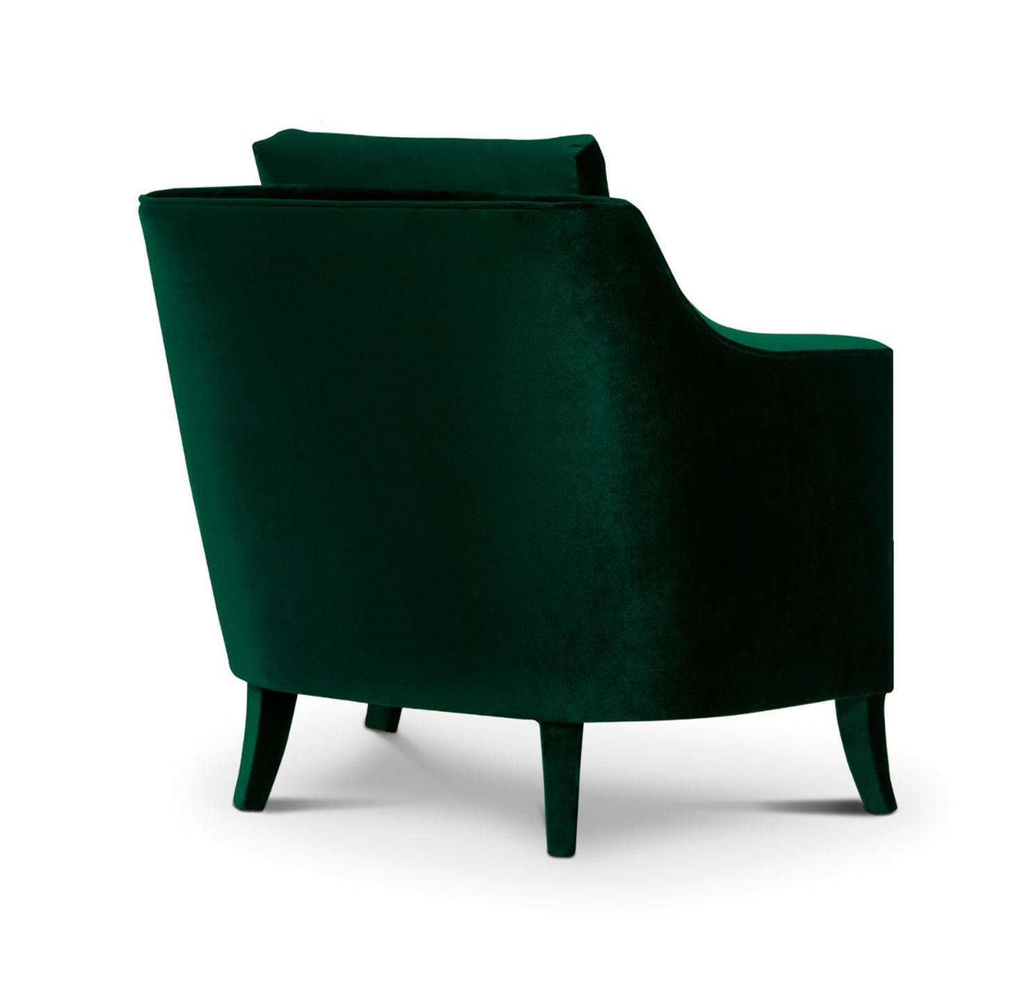Plush Velvet Royal Armchair