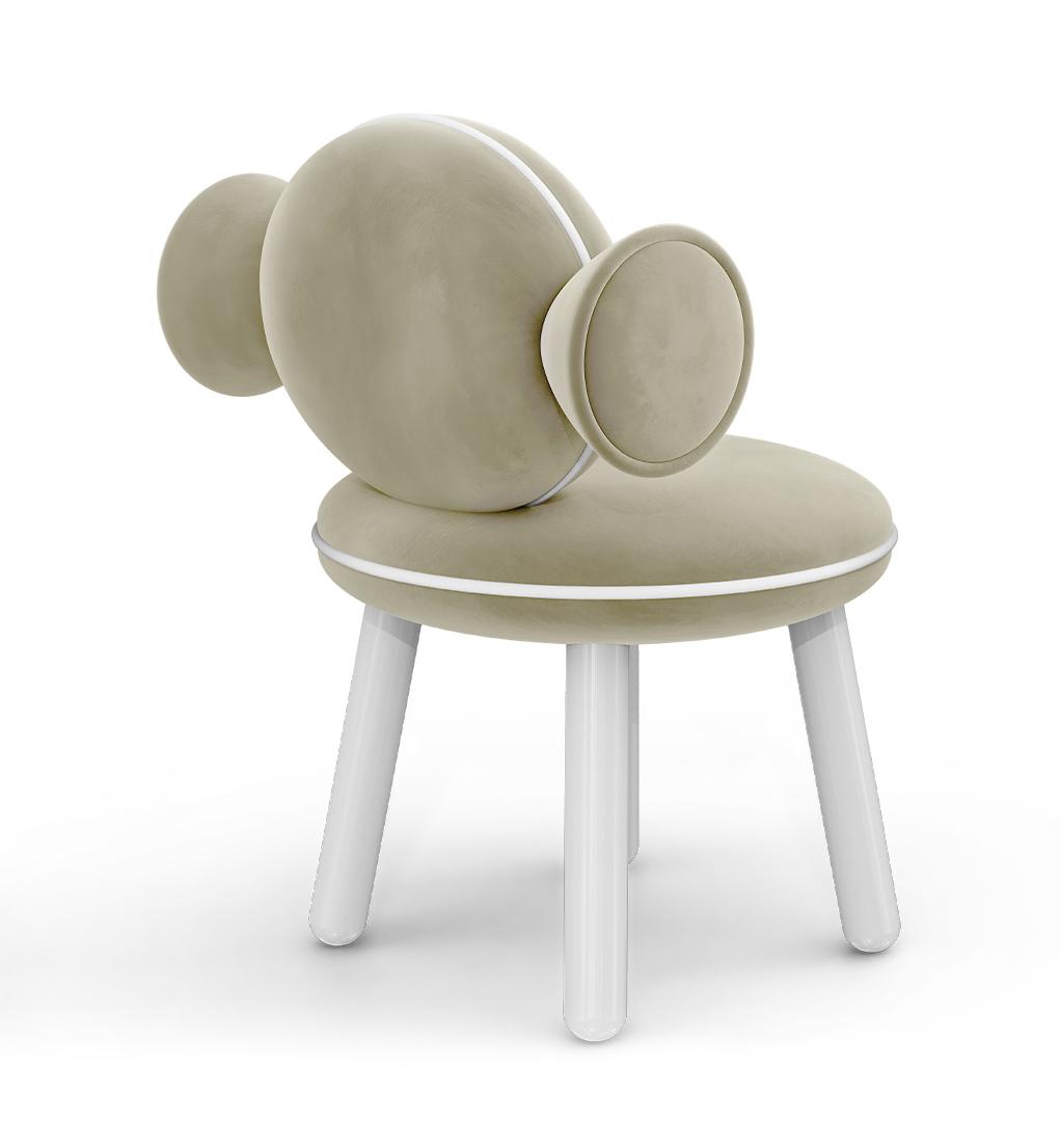 Lollipop Cream Cozy Kids Chair