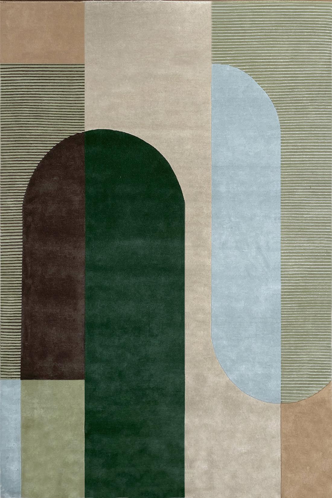 Ombres Emerald Green Rug | Size: 250 x 350 cm
