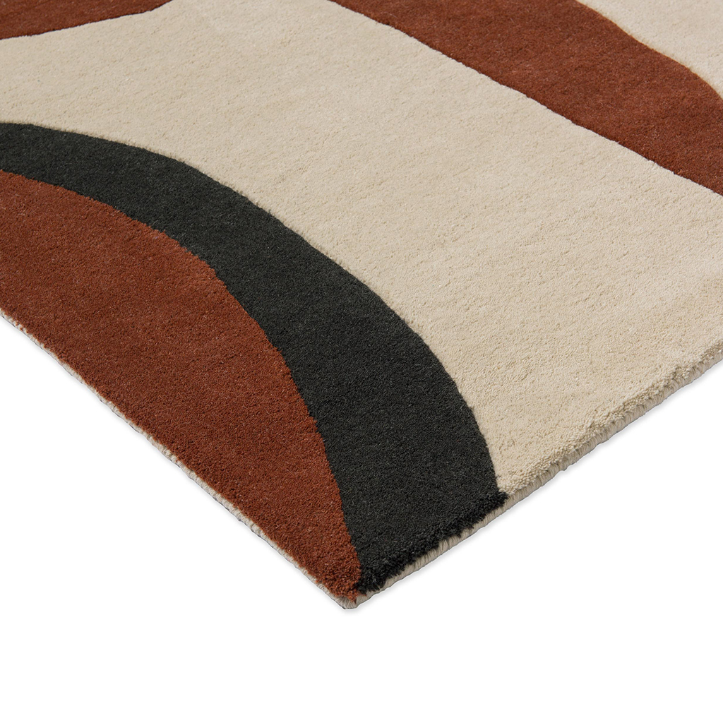 Wave Cornflower/Walnut Rug | Size: 170 x 240 cm