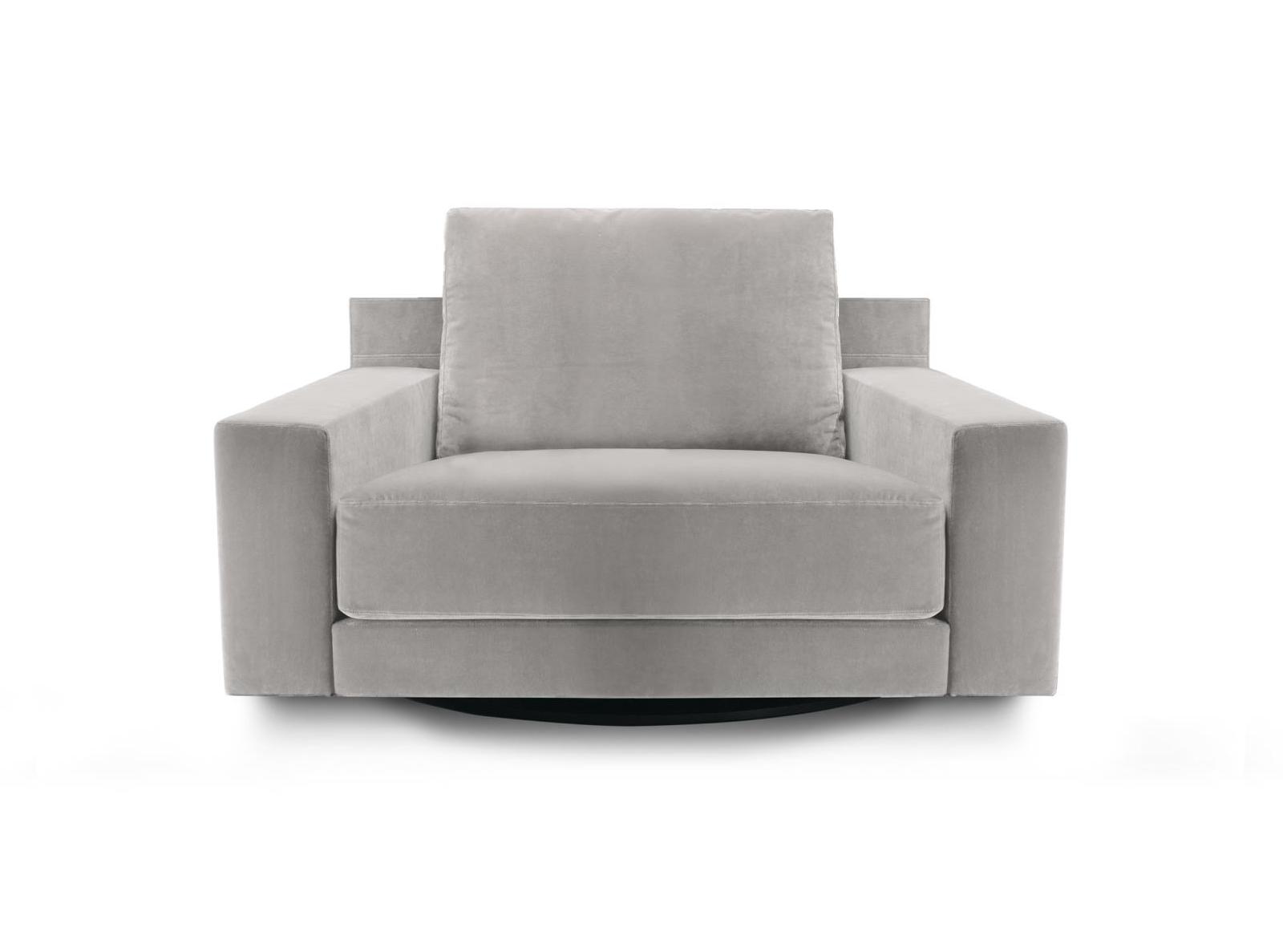 Crafted Swiveling Armchair