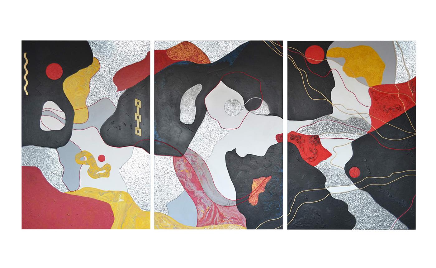 Philia Tryptich Wall Panel