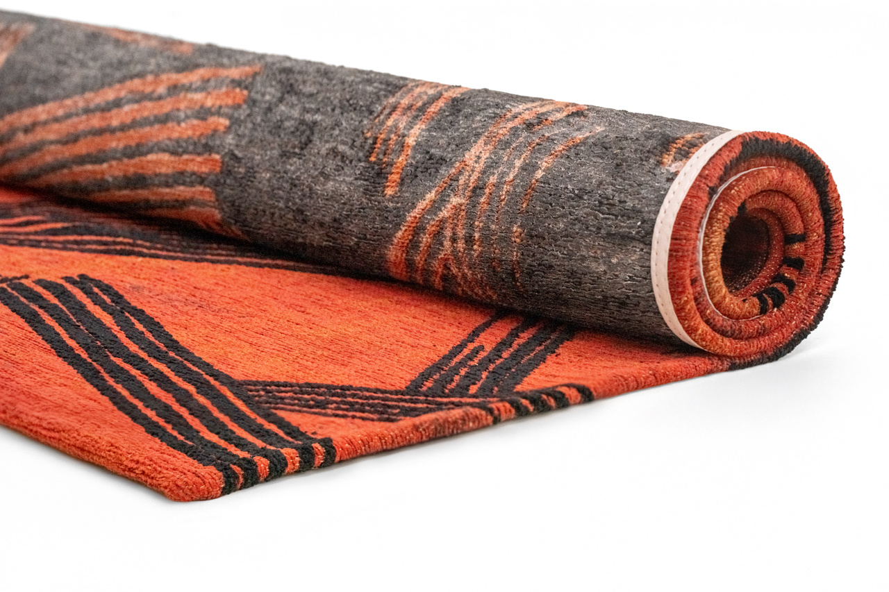 Ginger Chocolate Premium Flatwoven Rug