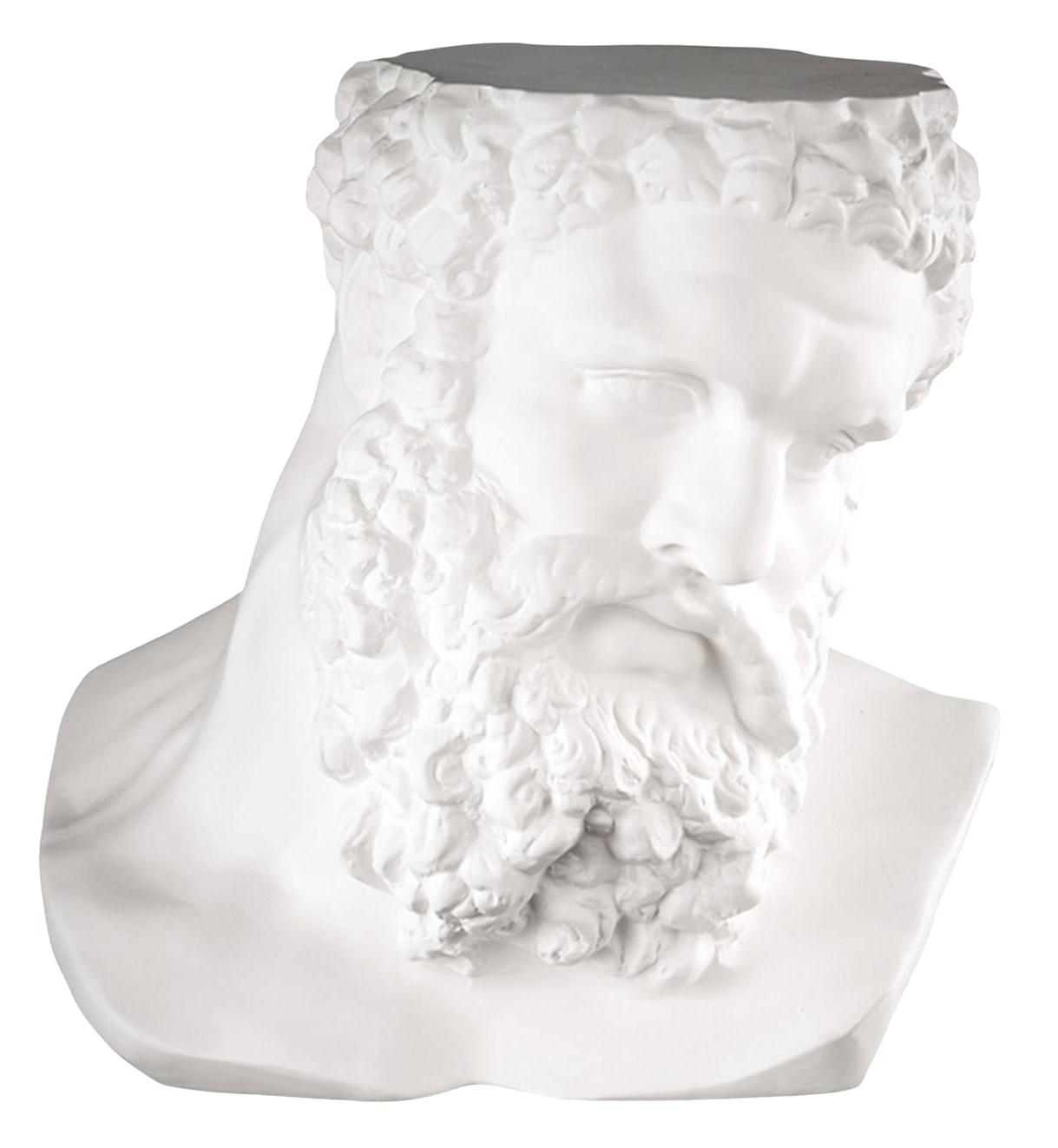 Ercole White Ceramic Bust