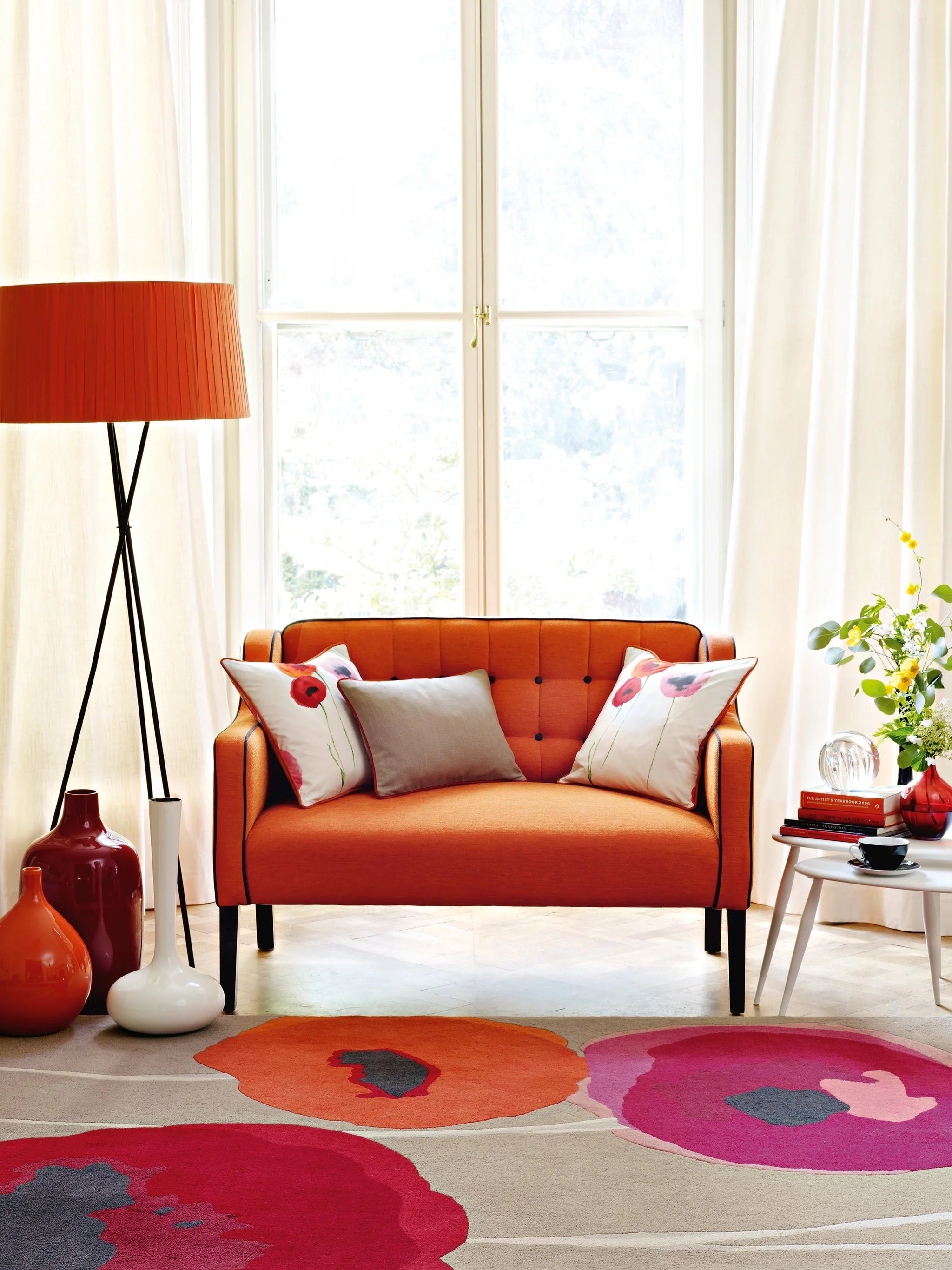 Poppies Handwoven Wool Rug | Size: 250 x 350 cm