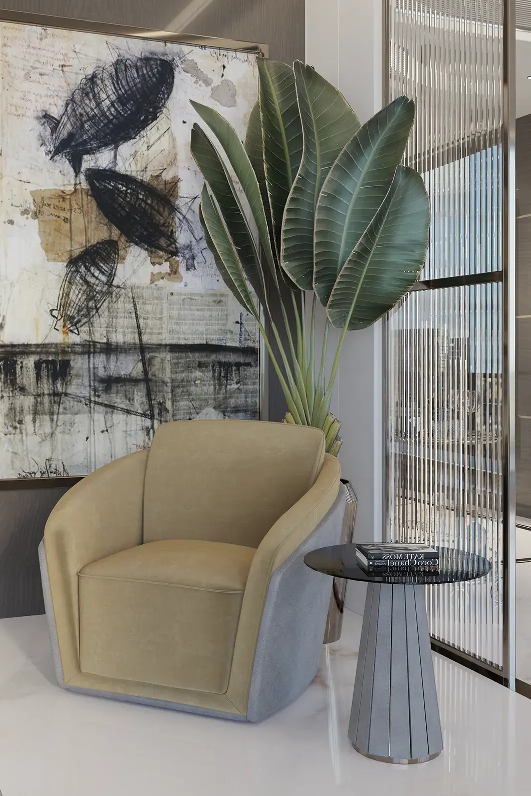 Glow II Brown Side Table
