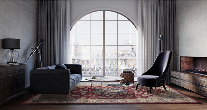 Oriental Red Indoor Rug | Size: 200 x 290 cm